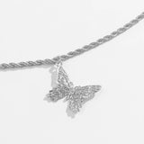 Flyshadow Butterfly Waist Chain Rhinestone Dainty Belly Chain Body Jewelry for Women Girls at Party Beach Summer Holidays