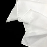 Flyshadow 100% Pure Silk Plain White 8mm Habotai Hand Rolled Lady Long Silk Scarf for Painting and dyeing