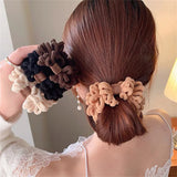 Flyshadow New Ladies Plush Wrinkle Hair Ring Fashion Elastic Hair Rope Ponytail Rubber Band Hair Accessories