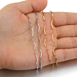 Flyshadow 1Meter Stainless Steel Stick Chains for Jewelry Making Bracelet Necklace Gold  Chain Anklet Accessories Components DIY No Fade