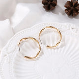 Flyshadow Classic Small Round Ring Earrings Punk Simple Korean Version of Round Earrings Ladies Jewelry Earrings Gifts