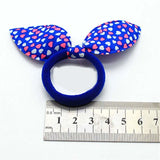 Flyshadow 10/20Pcs Random Color Children Elastic Hair Rope Cute Polka Bow Hair Bands Girl Ponytail Holder Cartoons Hair Accessories