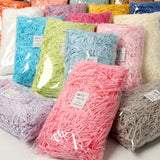 Flyshadow 100g Colorful Shredded Crinkle Paper Raffia Candy Boxes DIY Gift Box Filling Material Tissue Party Gift Packaging Filler Decor