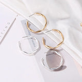 Flyshadow Classic Small Round Ring Earrings Punk Simple Korean Version of Round Earrings Ladies Jewelry Earrings Gifts