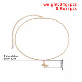 Flyshadow Butterfly Waist Chain Rhinestone Dainty Belly Chain Body Jewelry for Women Girls at Party Beach Summer Holidays