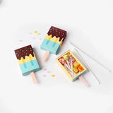 Flyshadow 5pcs/10pcs Ice cream Shape Candy Boxes Cartoon Pull-out Tray Kraft Paper Popcorn Box Baby Shower Party Favors Box Birthday Decor