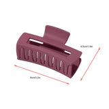 Flyshadow Ins Simple Temperament Matte Hair Claw Large Square Hair Clamp Clip Women Fashion Hairpin Headdress