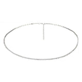 Flyshadow Stainless Steel Beach Bikini Rhinestone Crystal Tennis Waist Chain Belly Body Chain For Women Fashion Sexy Crystal Body Jewelry