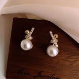 Flyshadow Korean Fashion Pearl Earrings For Women Bijoux Femme Cute Stud Earring Jewelry Gift for Friends