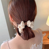 Flyshadow New Ladies Plush Wrinkle Hair Ring Fashion Elastic Hair Rope Ponytail Rubber Band Hair Accessories