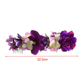 Flyshadow Women Flower Hair Combs Fashion Ponytail Hairpins For Girls Wedding Hair Accessories Princess Chic Hair Combs