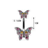 Flyshadow 1PC Trendy Butterfly Pendant Belly Button Rings Sexy Body Piercing Bars Piercings Navel Piercing Gothic Jewelry Wedding Jewelry