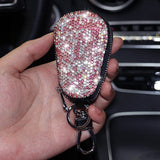 Flyshadow Universal Diamond Car Key Holder Storage Case Luxury Crystal Keychains Key Cover Bag Wallet for BMW Lada Benz Keychain