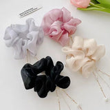 Flyshadow Elastic Scrunchie Hair Ties with Tassel Pearl Pendant Women Elegant Hair Bands Ponytail Holder Hair Accessories New Headwear