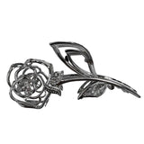 Flyshadow Woman Large Metal Rose Floral Leaf Hair Claw Crab Ladies Barrettes Hairgrip Girls Hair Clips Hairpins Headwear Accessories Gifts