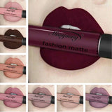 Flyshadow New Brand Makeup Lipstick Matte Lipstick Brown Nude Chocolate Color Liquid Lipstick Lip Gloss Matte Batom