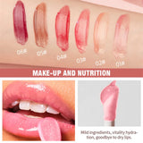 Flyshadow Water Light Mirror Glass Lip Gloss Moisturizing Lip Glaze Fade Lip-Line Waterproof Lasting Liquid Lip Oil Lady Lipstick Cosmetic