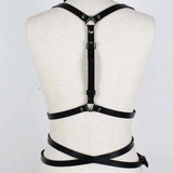 Flyshadow Men Harness Belts BDSM Gay Pu Leather Studded Decor Harness Adjustable Sex Bondage Harness Fetish Clothing Erotic Costume