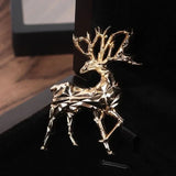 Flyshadow Cute Creative Deer Brooch European and American Christmas Deer Animal Chest Flower Women's Clothing Accessories Clothes Decor