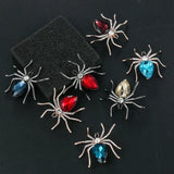 Flyshadow Fashion Spider Crystal Flower Pins Brooches Wedding Jewelry Bijouterie Corsage Dress Coat Brooch Pin Accessories