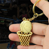 Flyshadow Creative Basketball Net Keychain Sport Basketball Fans Keyrings Bag Purse Pendant For Men Women School Carnival Reward