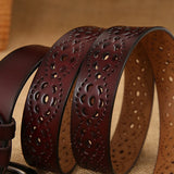 Flyshadow New Women Belts Needle Buckle Belt 5 Colors Cutout Fashion Belt Belts For Women Ceinture Femme Belt Female