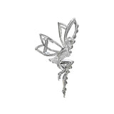 Flyshadow New Elegant Angel Hair Claw Clips Shiny Rhinestone Metal Angel Dancer Hollow Ponytail Claw Clip Hair Clip WOMAN HAIR CLIP tiara