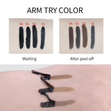 Flyshadow 4 Color Eyebrow Tattoo Gel Black Coffee Gray Red No Logo Tattoo Brow Gel Tint Peel Off Waterproof Eyebrow Tint  Makeup Cosmetics