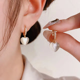 Flyshadow Trendy Heart Clip Earrings for Women Small and Unique Design Party Jewelry Gifts New Fashion Beautiful and Luxurious Ear Buckle