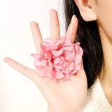 Flyshadow Retro New Hand Shake Flower Creative Prop Ring Flower Creative Essential Dance Prop White Rose Hair Rope Water Powder Camellia