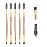 Flyshadow 5 Piece/Set Eyeshadow Makeup Brushes Professional Double Ended Eyebrow Brush Comb For Women Cosmetic Beauty Make Up Tools