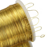 Flyshadow 1Roll No Fade Copper Beading Wire Shapable Tarnish-Resistant Wire for DIY Bracelet Earrings Jewelry Making Craft