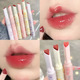 Flyshadow Transparent Lip Glaze Flower Honey Jelly Lipstick Pen Waterproof Non-stick Cup Heart-shaped Lip Gloss Korea Women Lips Makeup