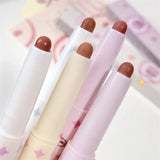 Flyshadow Lipliner Pencil Matte Velvet Lip Liner Pen Outline Lip Shape Lipstick Pen Waterproof Lasting Non-stick Cup Nude Lip Gloss Makeup