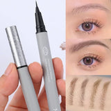 Flyshadow Water Liquid Eyebrow Pencil Waterproof Long Lasting No Blooming Eyeliner Lying Silkworm Ultra Fine Eyebrow Tattoo Pencil Makeup