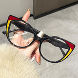 Flyshadow Vintage Cat Eye Glasses Frames For Women Optical Designer Luxury Anti Blue Light Computer Glasses Fashion Ladies Eyeglasses 2024