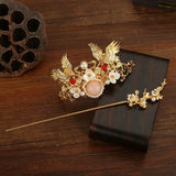 Flyshadow Women Fashion Summer Creative Decoration Antique Style Hair Stick Hair Coronet HairPin Female Headdress Hair Accessories Gifts