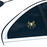 Flyshadow Car Stickers Metal 3D Spider Car Logo Gold/Silver Car Styling Accessories Metal Sticker Chrome Spider Badge Emblem