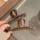 Flyshadow Fashionable Female Headwear Hair Clips in Brown Color hairpin  for girls