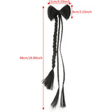 Flyshadow Bow Tie Braid Hair Clip Black Fashion Hairpin For Girls Korean Styling Tools Headwear Hair Clips Women Twist Braided Hairpin