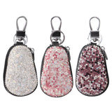 Flyshadow Universal Diamond Car Key Holder Storage Case Luxury Crystal Keychains Key Cover Bag Wallet for BMW Lada Benz Keychain