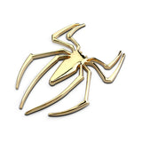 Flyshadow Car Stickers Metal 3D Spider Car Logo Gold/Silver Car Styling Accessories Metal Sticker Chrome Spider Badge Emblem