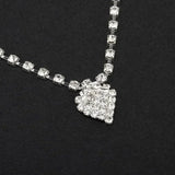 Flyshadow Heart-shaped Diamond Ankle Chain Simple and Sweet Fashion Item Peach Heart Ankle Chain Jewelry
