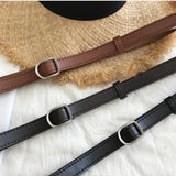 Flyshadow Casual No-hole Buckle Belts for Women Vintage Belt Luxury Designer Belts Men Summer Dress Jeans Coat Thin PU Leather Waist Strap