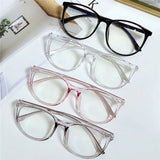 Flyshadow Trendy Office Cat Eye Anti Blue Light Oversized Glasses Computer Women Blue Blocking Gaming Big Size Eyeglasses Alloy Frame