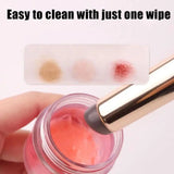 Flyshadow Silicone Lip Brush With Cover Cap Concealer Brush Like Fingertips Q Soft Lipstick Makeup Brushes Round Head No Broken