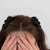 Flyshadow Trendy Black Bow Hair Clip, Perfect for Daily Wear hair accessories for women