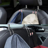 Flyshadow 2 Pack Seat Back Organizers Bling Diamond Universal Car Headrest  Bag Hangers Strong Durable Auto Backseat Storage Hooks