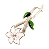 Flyshadow New Elegant Bellflower Frog Buckle Hairpin Metal Ponytail Hair Clips Sweet Hair Claw Fashion Headwear ACCESSORI FOR GIRL