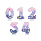 Flyshadow Birthday Party Number Candle Sea Ocean Mermaid Themed Number Birthday Cake Decor Candel Bithday Party Cake Decorations Supplies